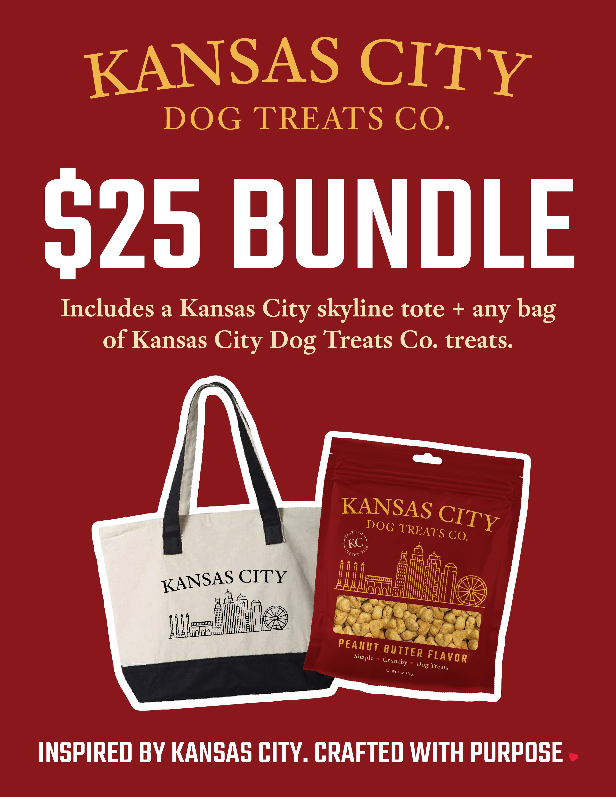 Kansas City Tote & Dog Treat Bundle