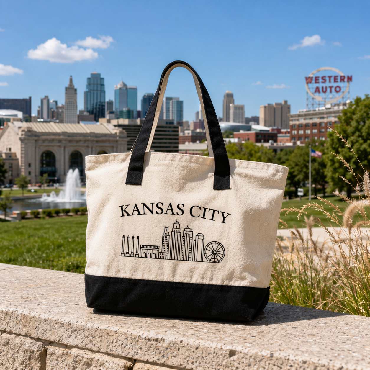 Kansas City Tote & Dog Treat Bundle
